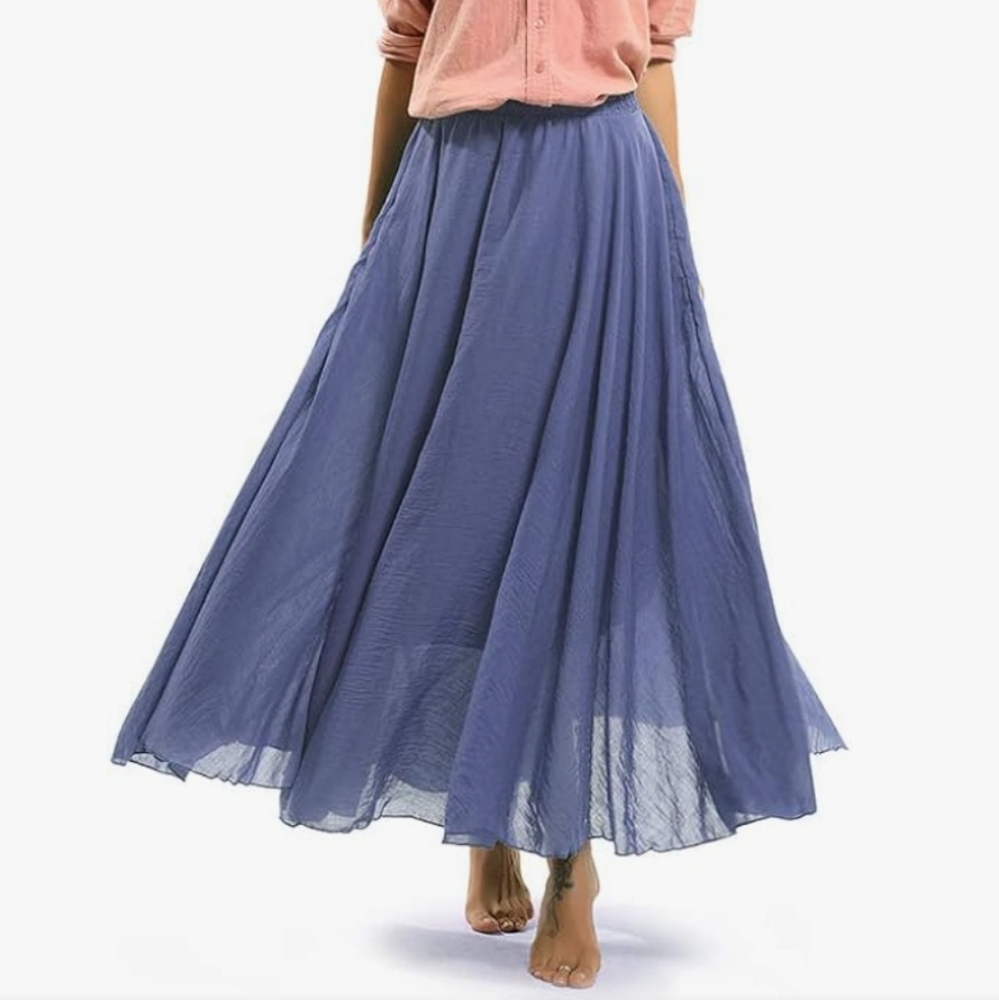 Womens casual maxi tulle skirts